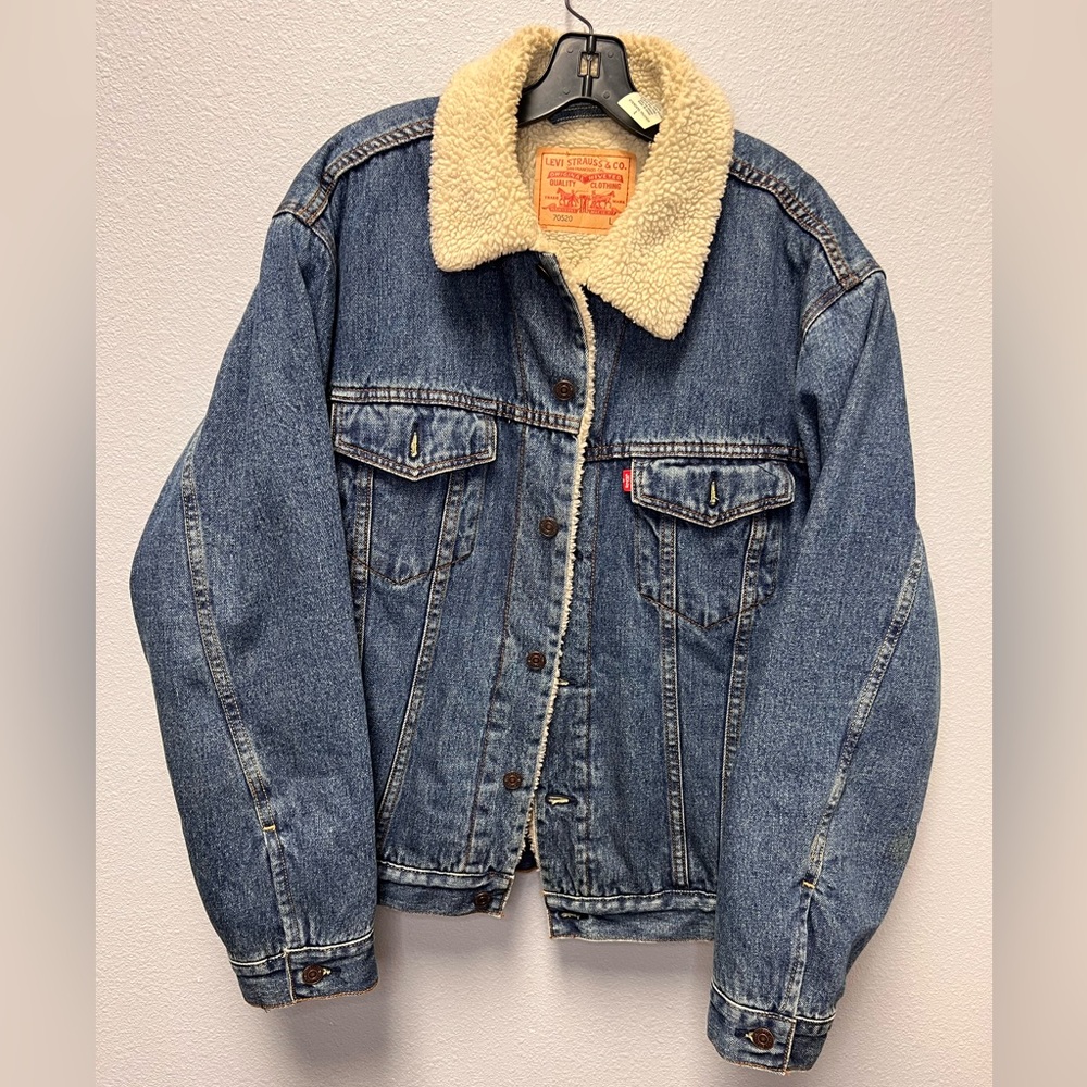 Levi’s Unisex Standard Trucker Sherpa Denim Jacket | Size L | Classic Style